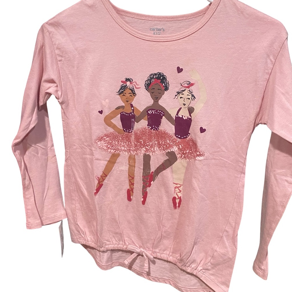 Carter's Pink Dancer Trio Long Sleeve Tee